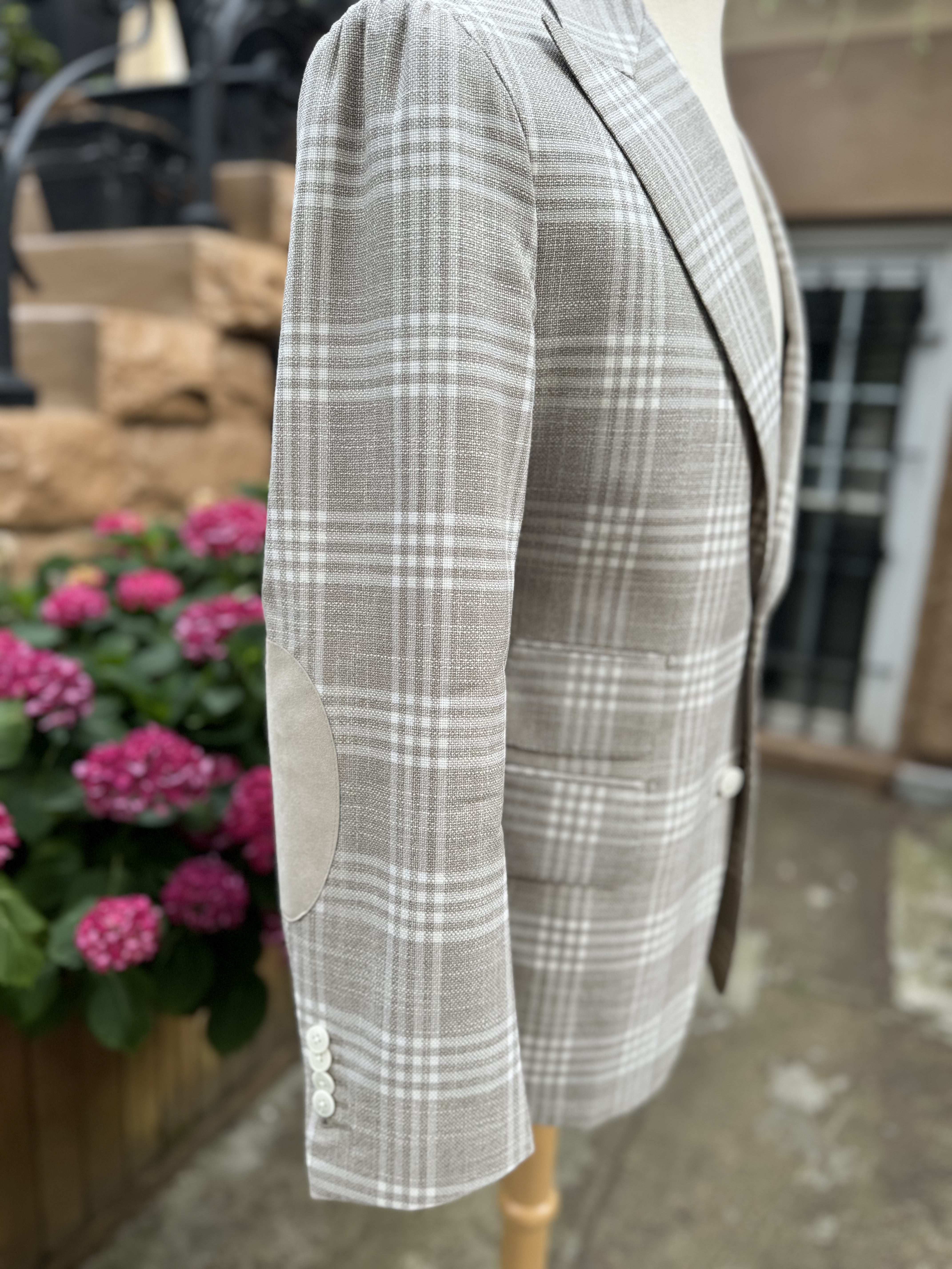 Light Coffee Plaid Jacket