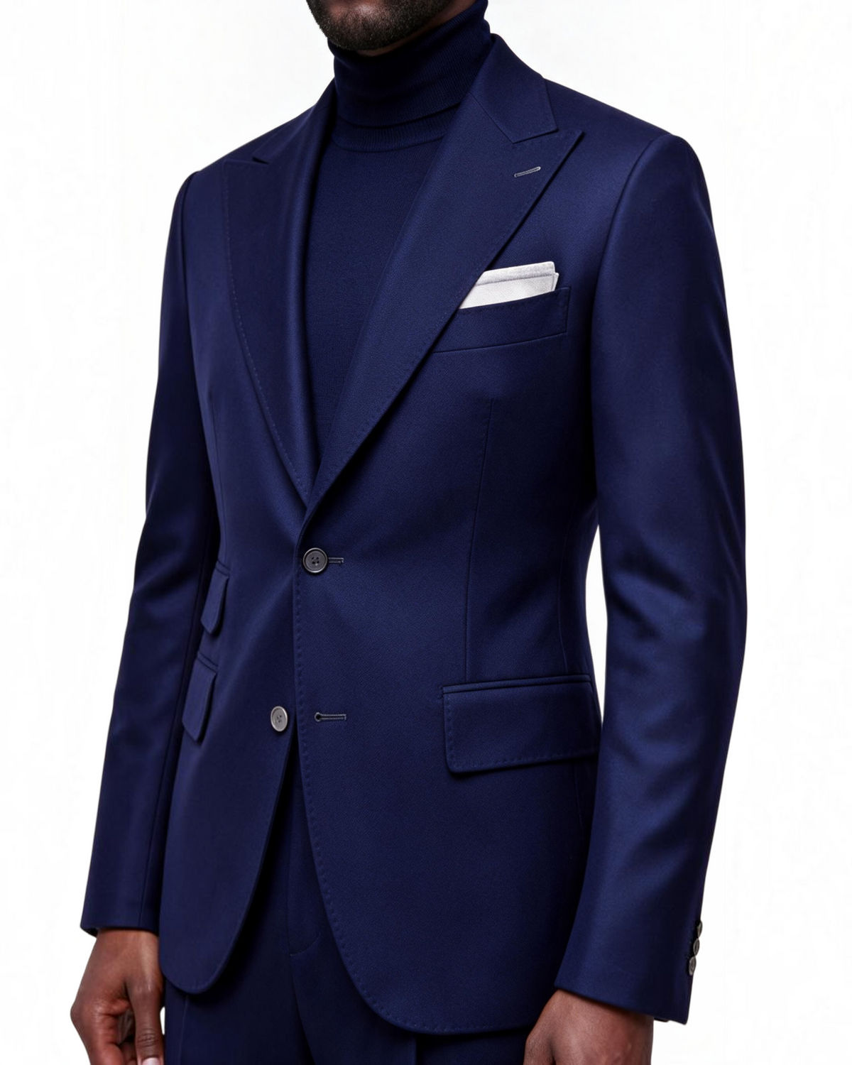 Terry Corbett New York Classic Navy 2 Button Suit