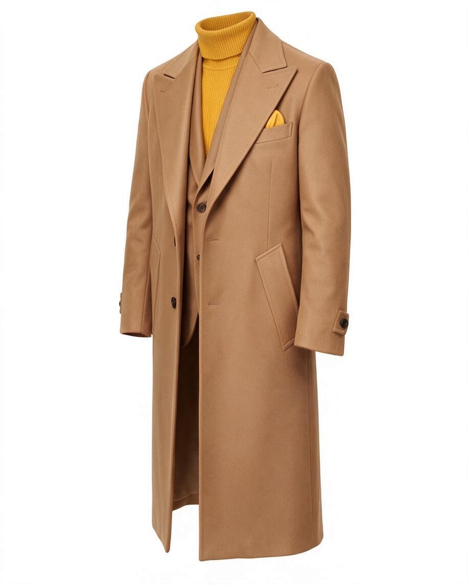 Terry Corbett New York Classic Wool Travel Coat