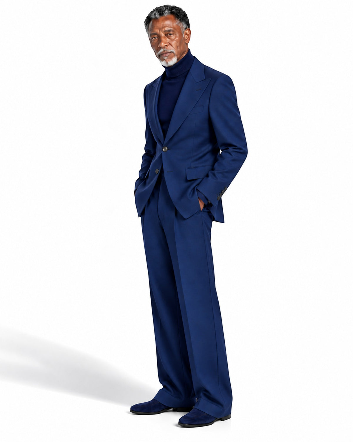 Terry Corbett New York Classic Navy 2 Button Suit