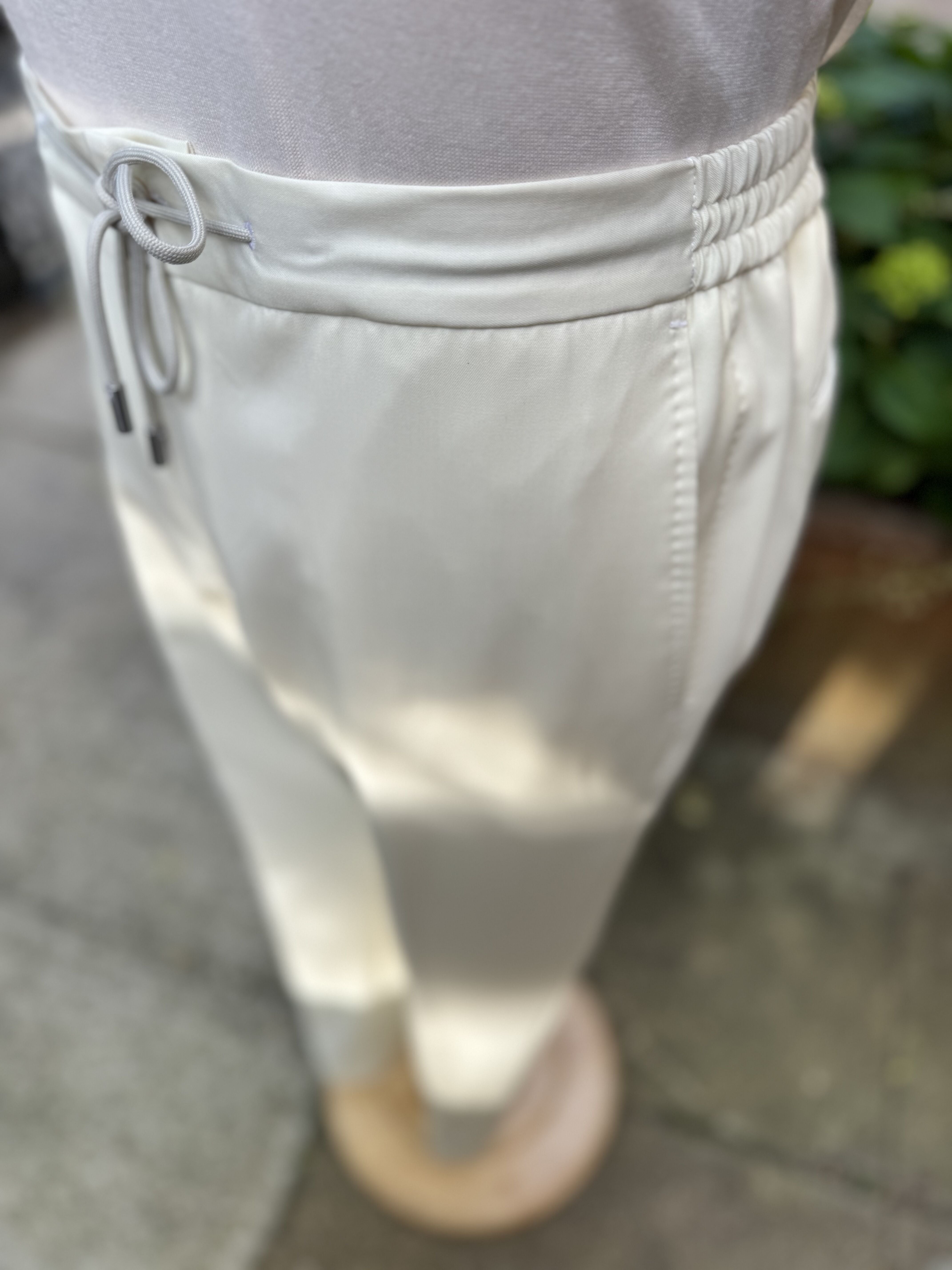 HEAVY CREAM DRAWSTRING PANT