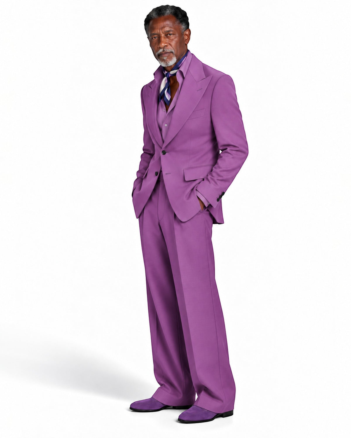 Terry Corbett New York Rose 2 Button Peak Lapel Suit