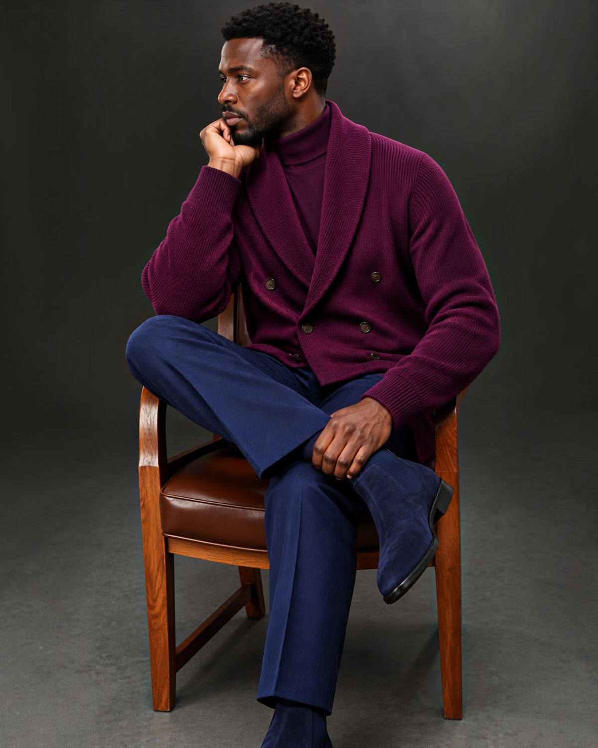 Terry Corbett New York Double Breasted Sweater
