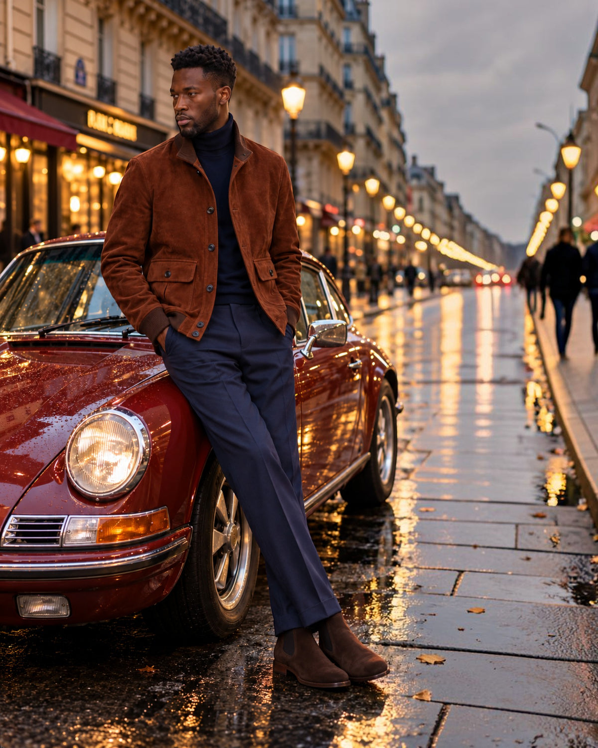 Terry Corbett New York Suede Blouson Jacket