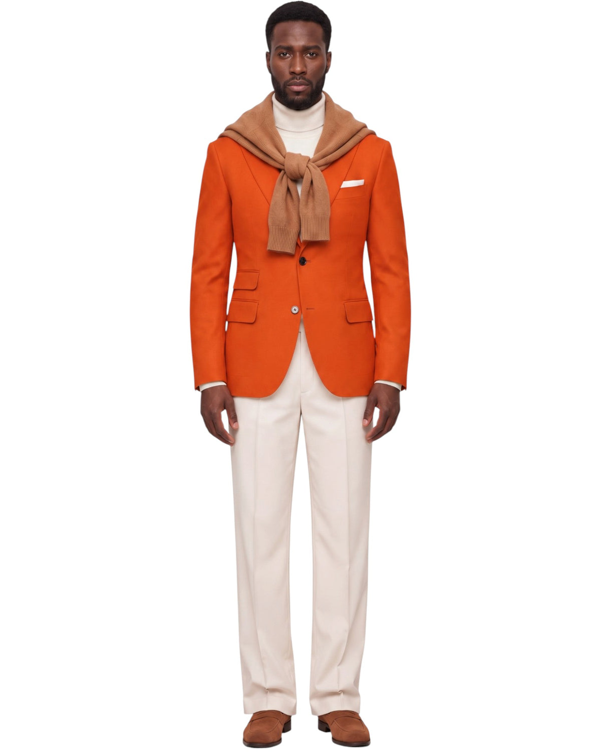 Terry Corbett New York Travel Jacket in Hermès Orange