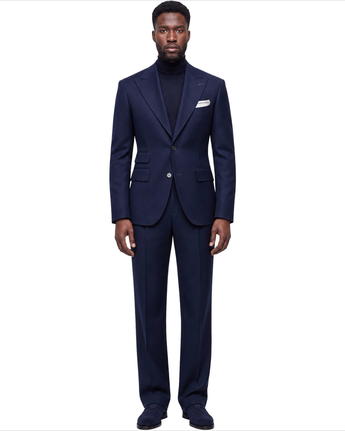 Terry Corbett New York Classic Navy 2 Button Suit