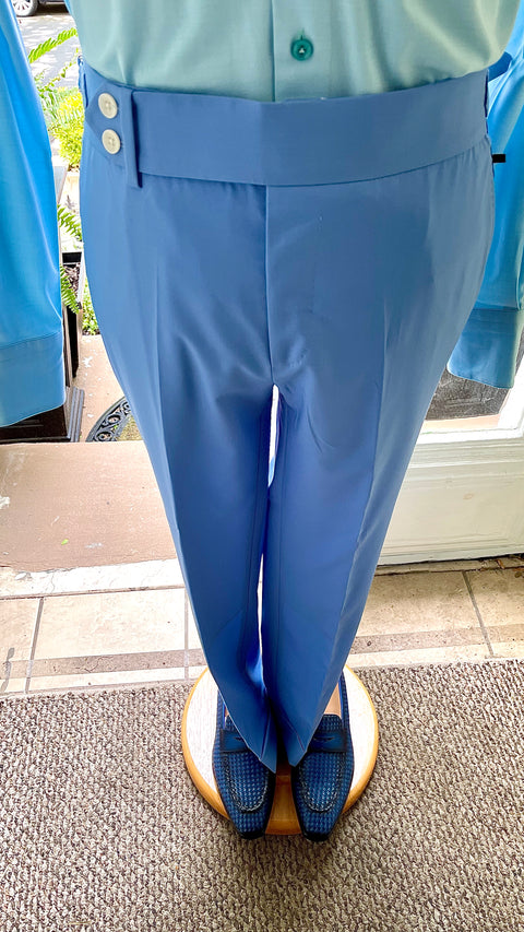 Sky Blue 2 Button Trousers